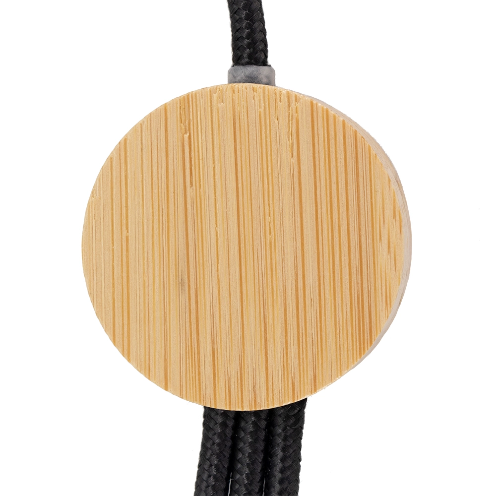 Długi kabel 4w1 z podświetlanym logo w drewnianej obudowie GM-EG0591-13