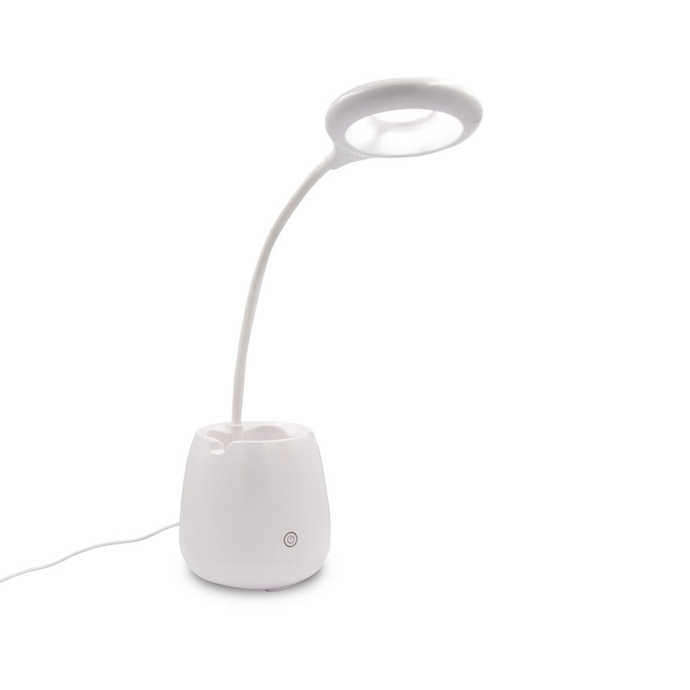 Lampka na biurko, głośnik bezprzewodowy 3W, stojak na telefon, pojemnik na przybory do pisania | Asar V0188-02