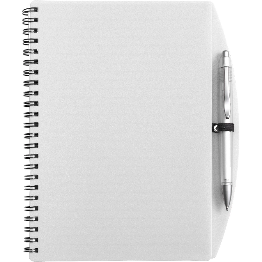 Notatnik ok. A5 z długopisem V2387-02 biały