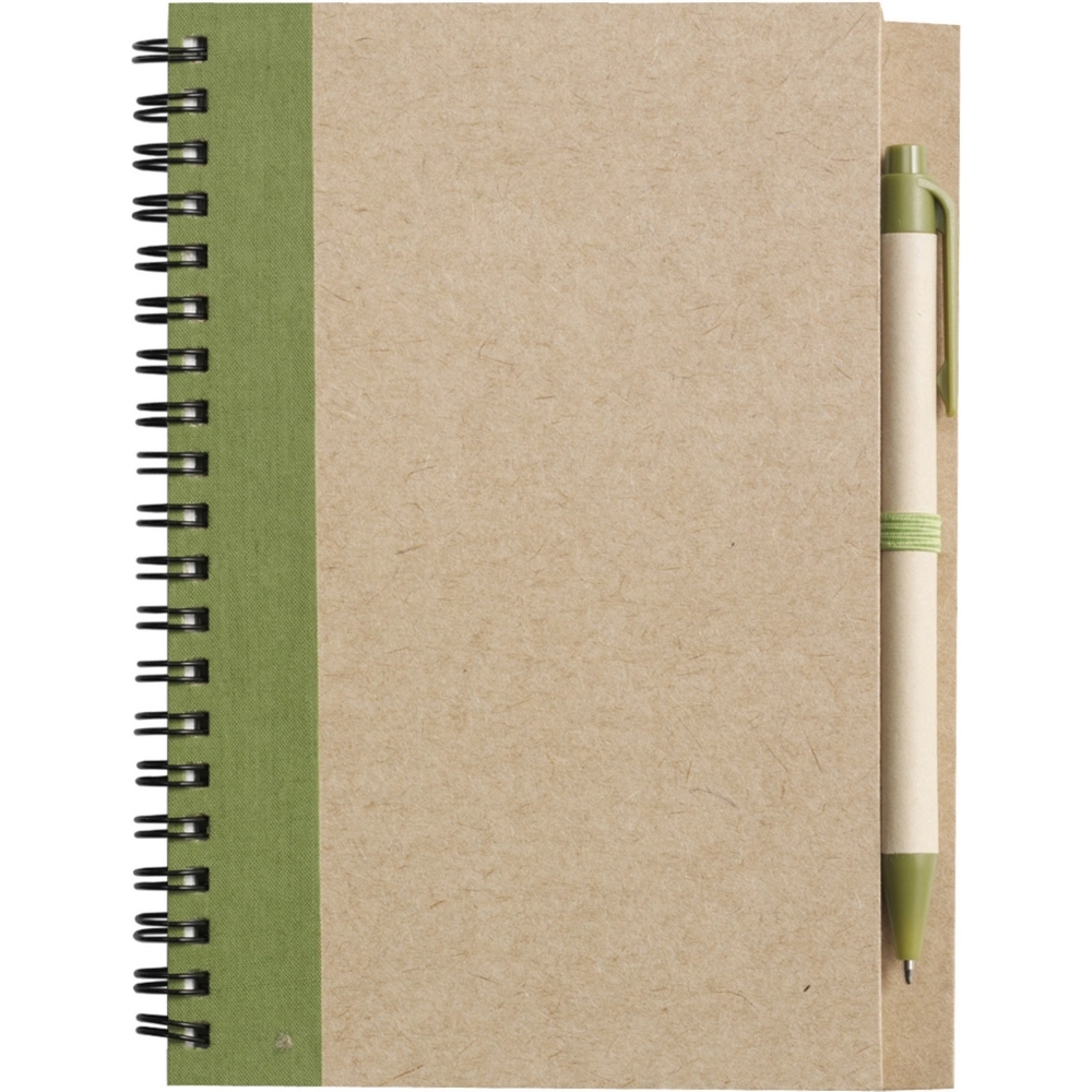 Notatnik ok. A5 z długopisem V2389-A-10 zielony