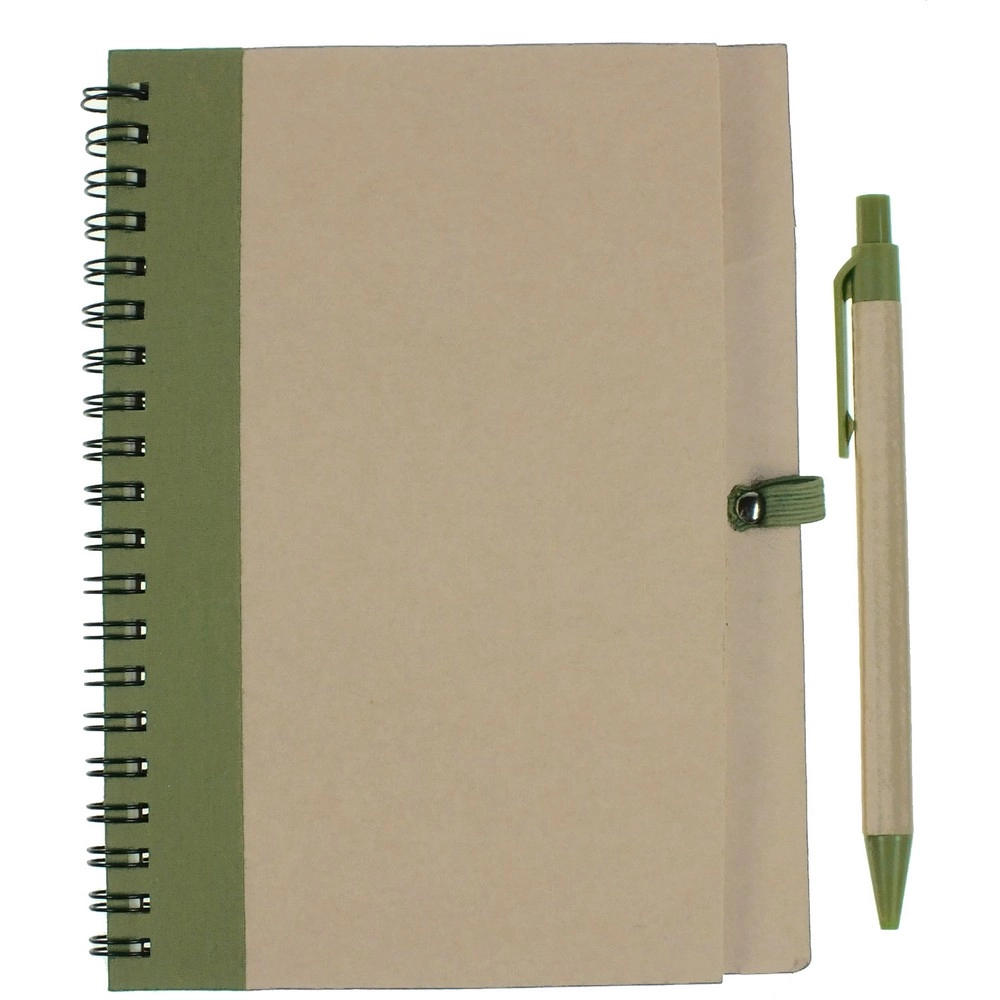 Notatnik ok. A5 z długopisem V2389-A-10 zielony