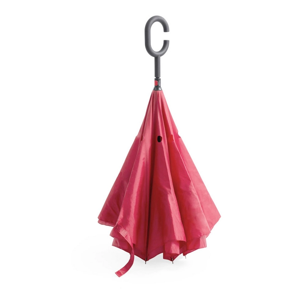 Odwracalny parasol manualny V8987-05 czerwony