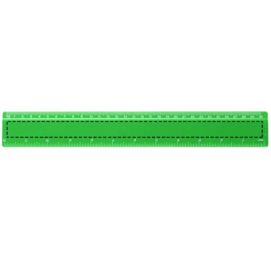 Linijka Renzo o długości 30 cm wykonana z tworzywa sztucznego PFC-21053503 zielony