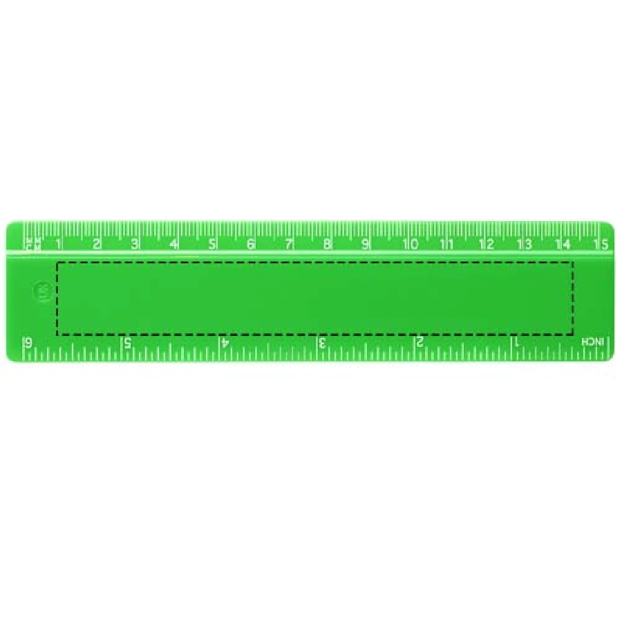 Linijka Renzo o długości 15 cm wykonana z tworzywa sztucznego PFC-21053603 zielony