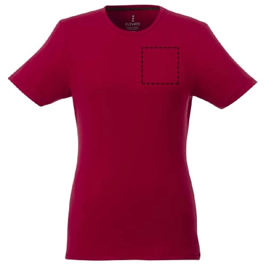 Damski organiczny t-shirt Balfour PFC-38025250 czerwony