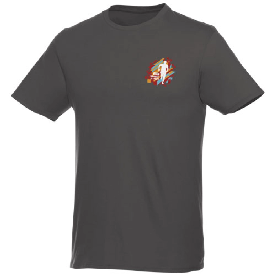 Męski T-shirt z krótkim rękawem Heros PFC-38028896 szary