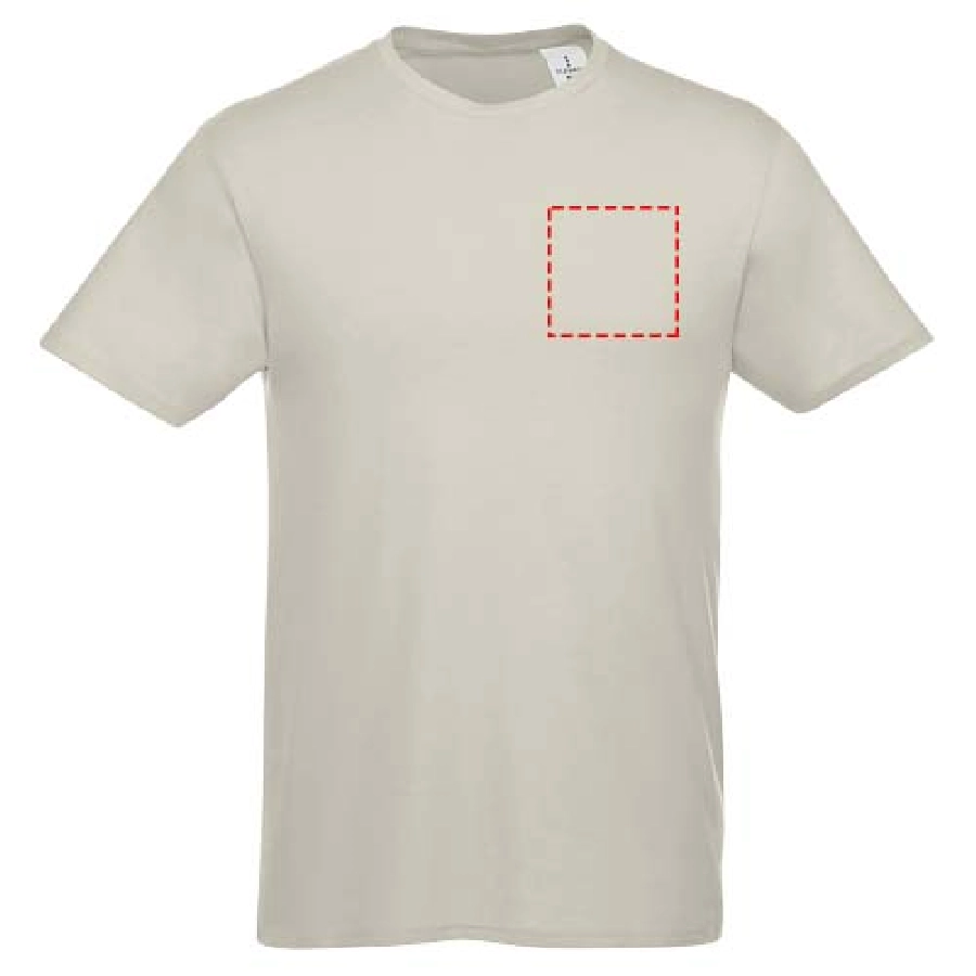 Męski T-shirt z krótkim rękawem Heros PFC-38028906 szary