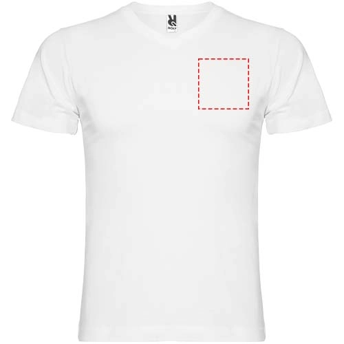 Samoyedo koszulka męska z krótkim rękawem i dekoltem w serek PFC-R65031Z6