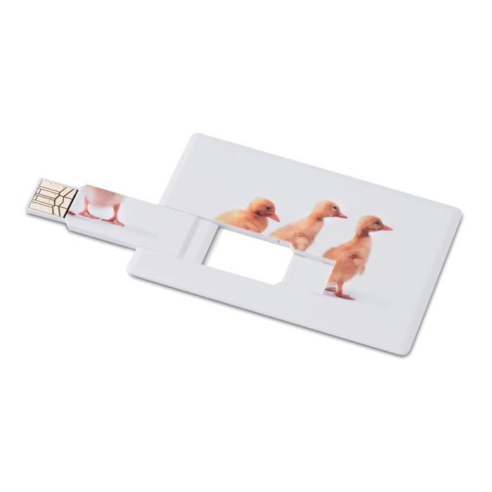 Creditcard USB flash 16GB     MO1059-06 MEMORAMA MO1059-06-16G biały