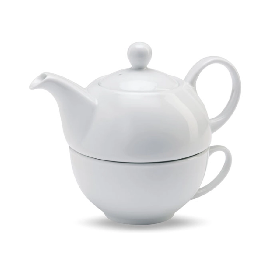 Zestaw do herbaty z dzbankiem TEA TIME MO7343-06 biały