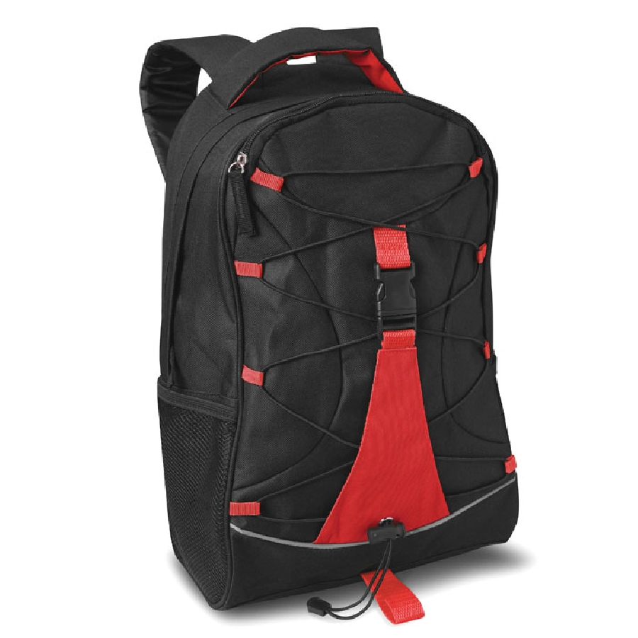 Czarny plecak MONTE LEMA MO7558-05 czerwony