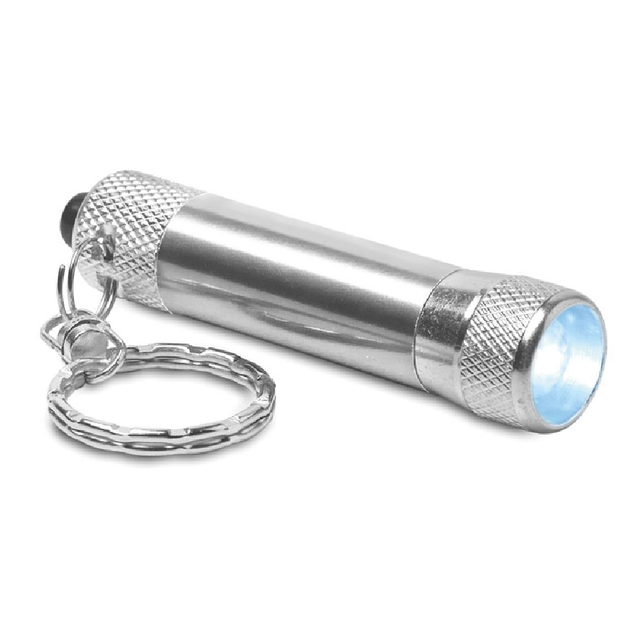 Aluminiowy brelok latarka ARIZO MO8622-14 srebrny
