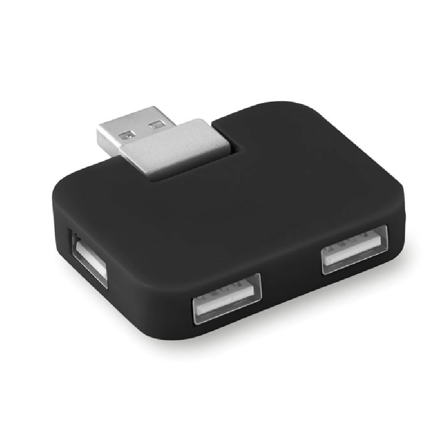 Hub USB 4 porty SQUARE MO8930-03 czarny