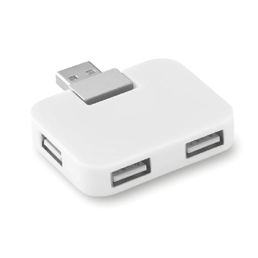 Hub USB 4 porty SQUARE MO8930-06 biały