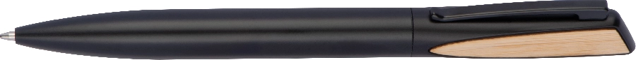 Metalowy długopis z bambusowym wykończeniem GM-12537-03