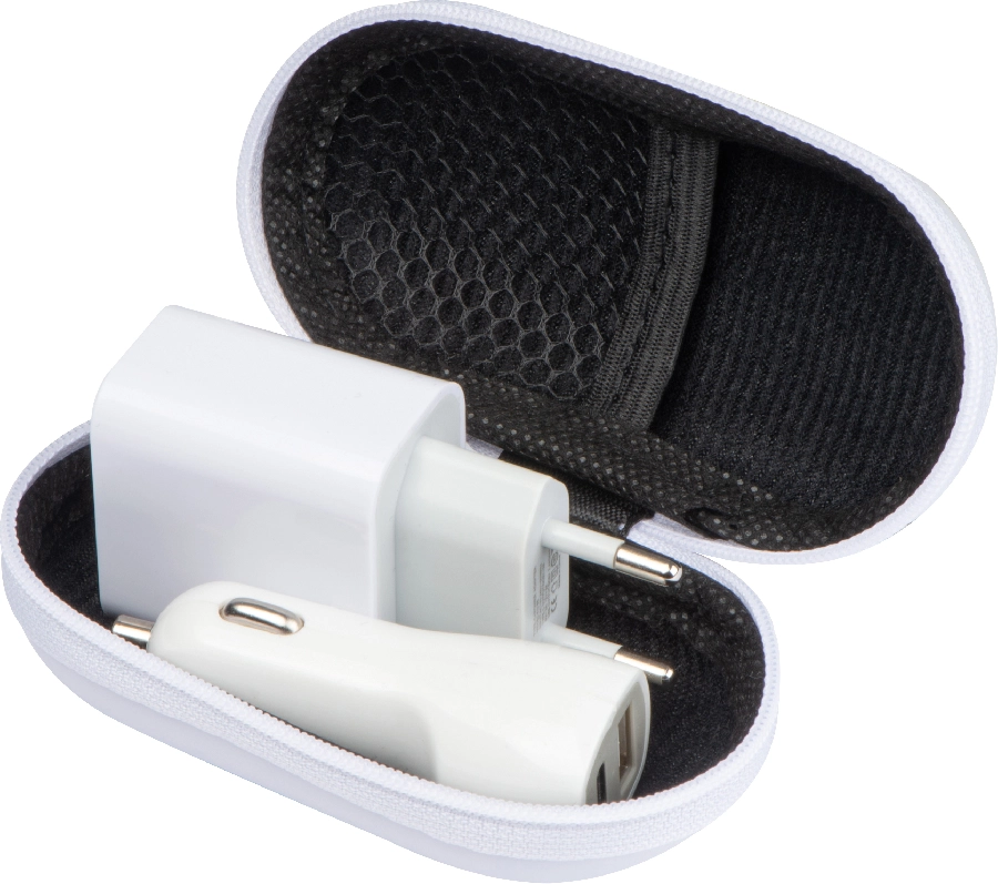 Zestaw ładowarka samochodowa i wtyczka ładująca USB i USB typu C GM-32516-06