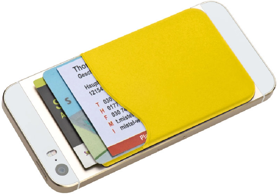 Etui na wizytówki do smartfona GM-22864-08 żółty