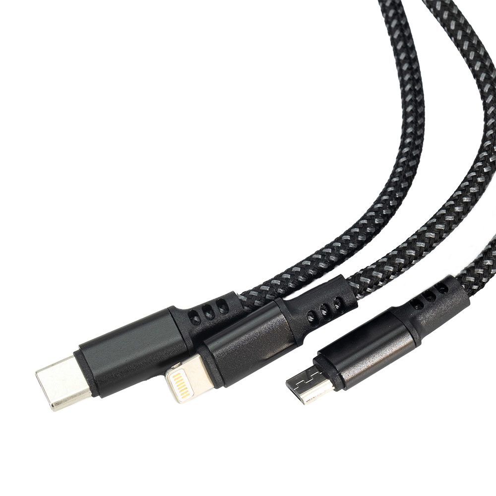 Kabel 3 w 1 z podświetlanym logo Pierre Cardin GM-B9000400IP3-03