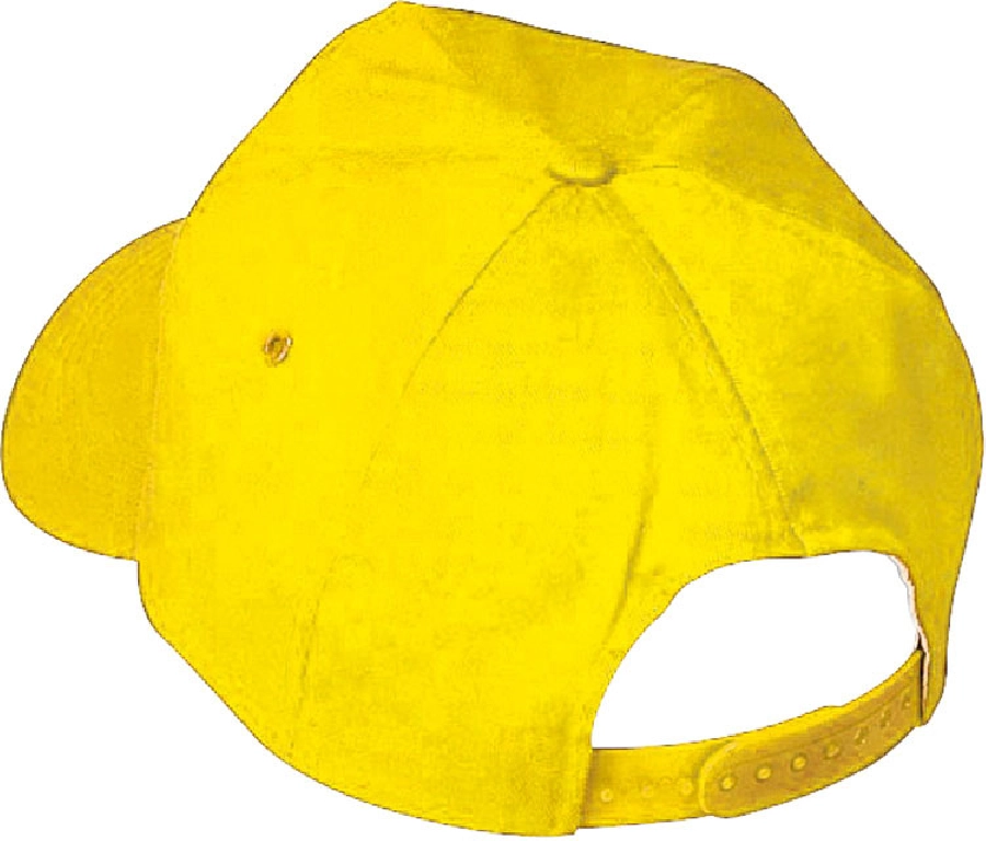 Czapka z daszkiem bawełniana 5 paneli GM-50447-08 żółty