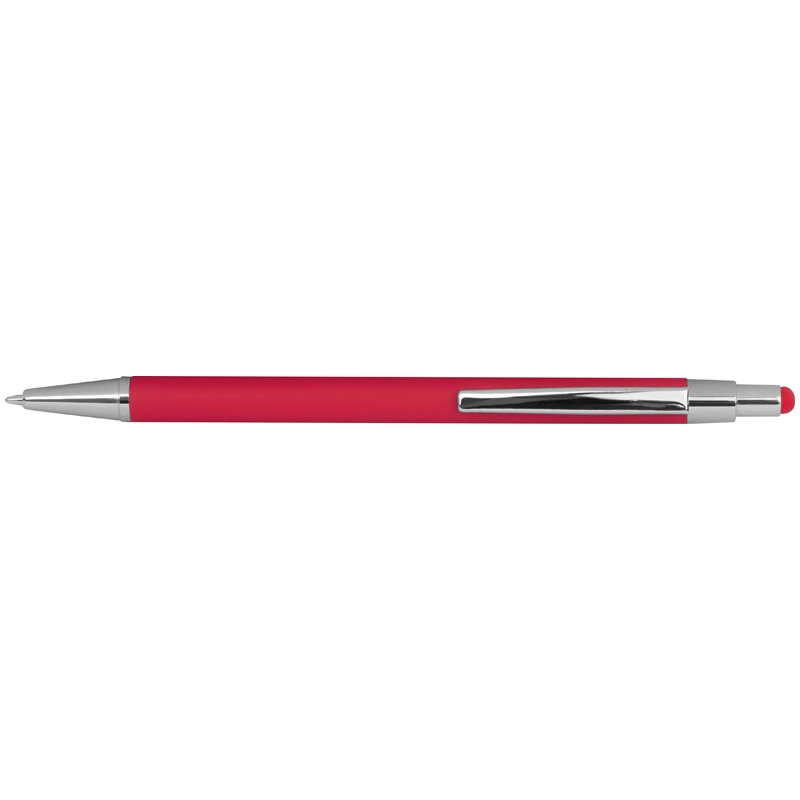 Długopis metalowy, gumowany GM-10964-05 czerwony