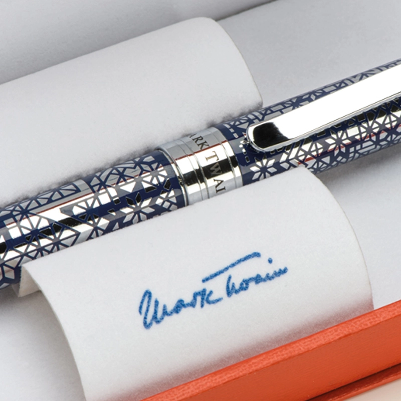 Długopis metalowy Mark Twain GM-10491-04 niebieski