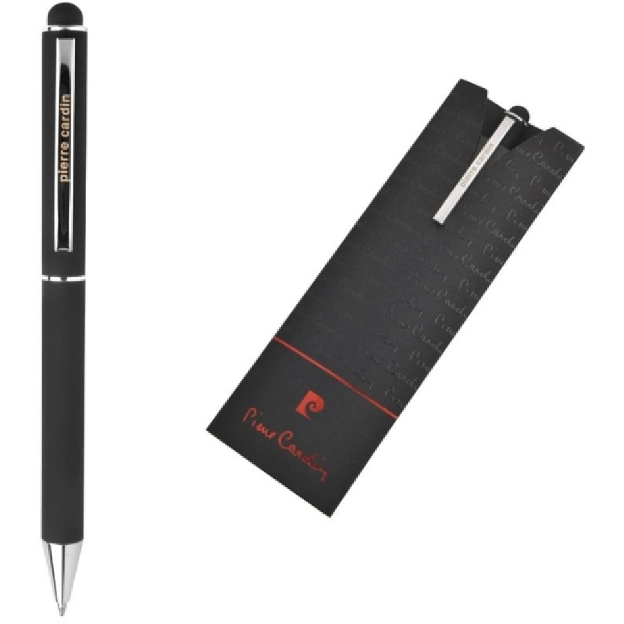 Długopis metalowy touch pen, soft touch CLAUDIE Pierre Cardin GM-B010200-03 czarny