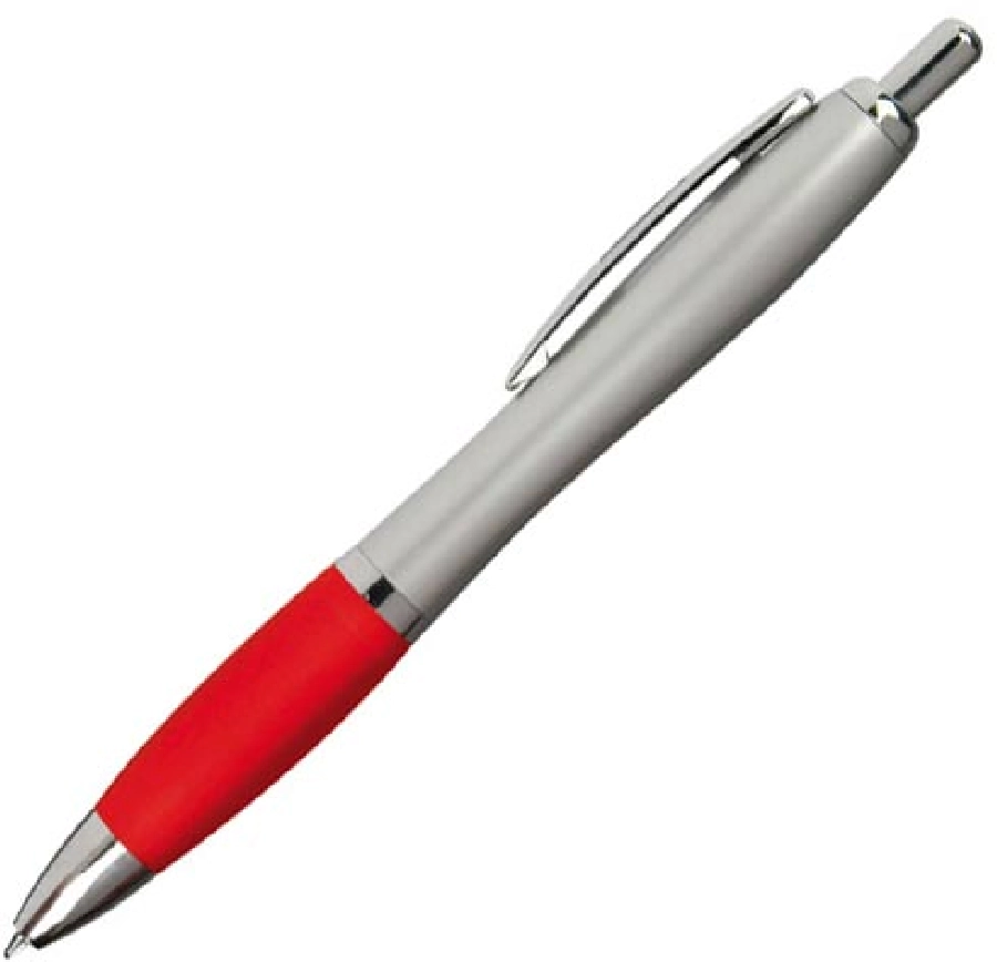 Długopis plastikowy, gumowany GM-11681-05 czerwony
