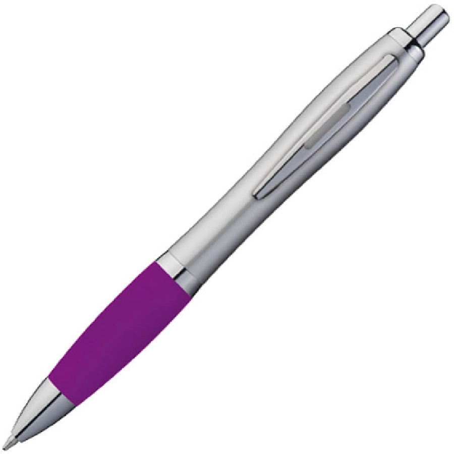 Długopis plastikowy, gumowany GM-11681-12 fioletowy