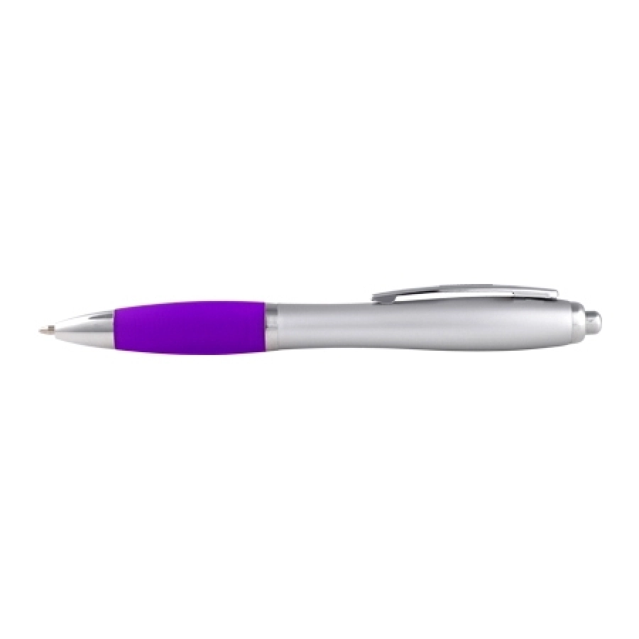 Długopis plastikowy, gumowany GM-11681-12 fioletowy