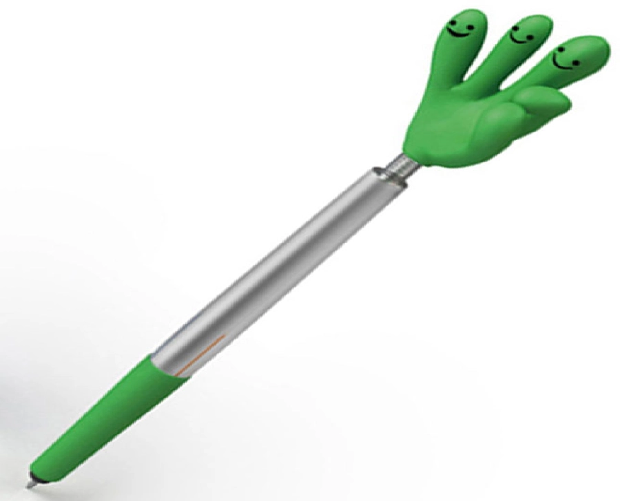 Długopis plastikowy CrisMa Smile Hand GM-13415-09 zielony