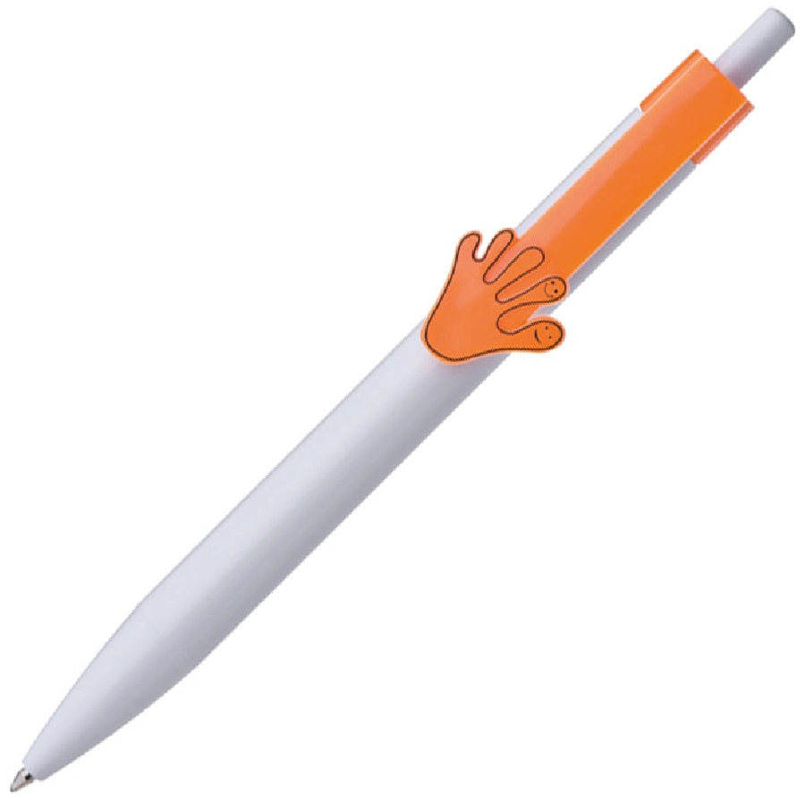 Długopis plastikowy CrisMa Smile Hand GM-14445-10 pomarańczowy