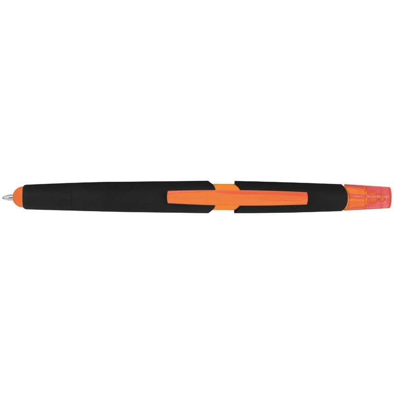 Długopis plastikowy do ekranów dotykowych z zakreślaczem GM-10965-10 pomarańczowy