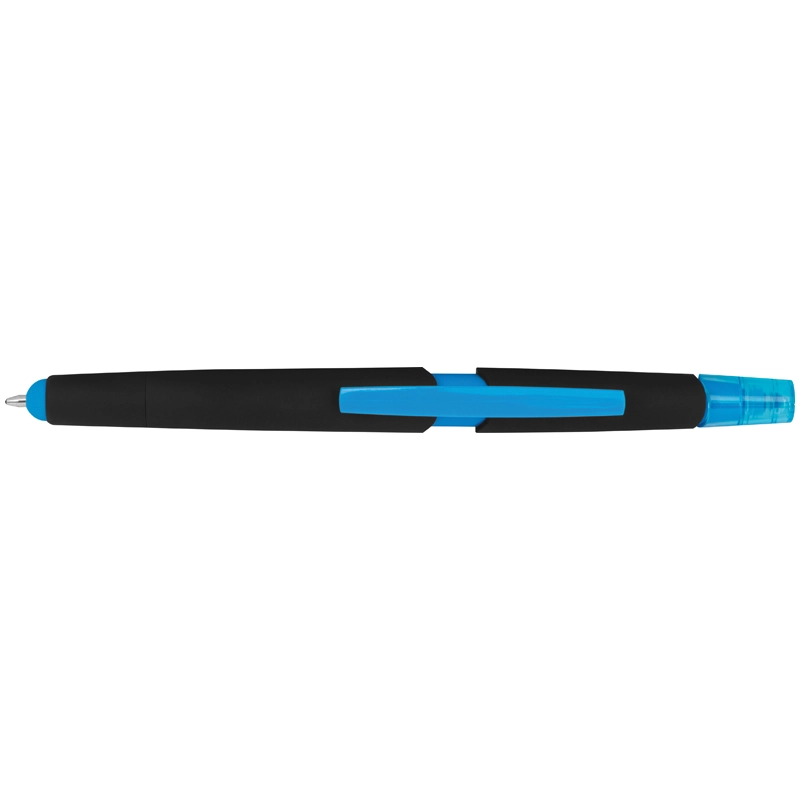Długopis plastikowy do ekranów dotykowych z zakreślaczem GM-10965-24 niebieski