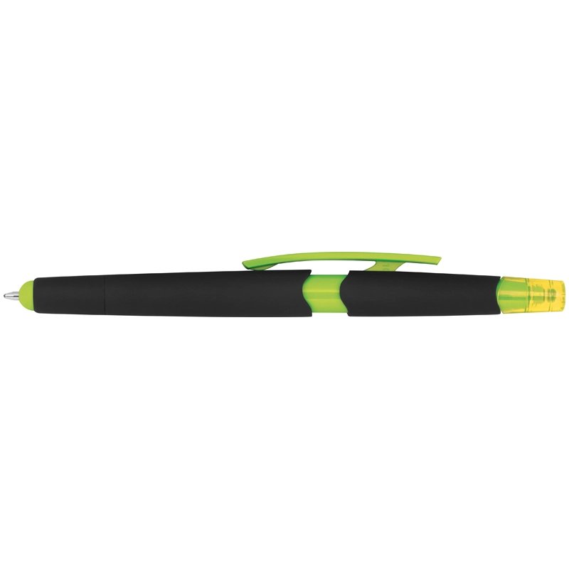 Długopis plastikowy do ekranów dotykowych z zakreślaczem GM-10965-29 zielony