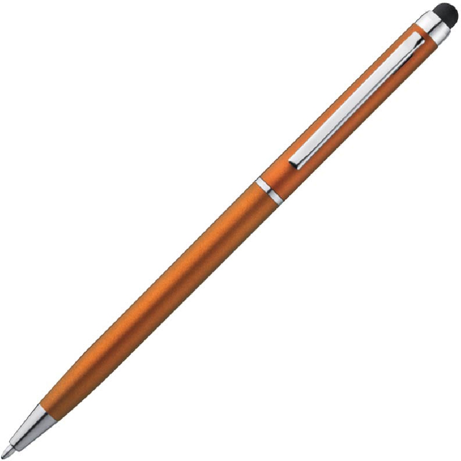 Długopis plastikowy do ekranów dotykowych GM-18786-10 pomarańczowy