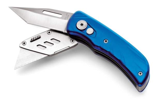 Nóż z dwoma ostrzami CORTAR GM-F240020-04 niebieski
