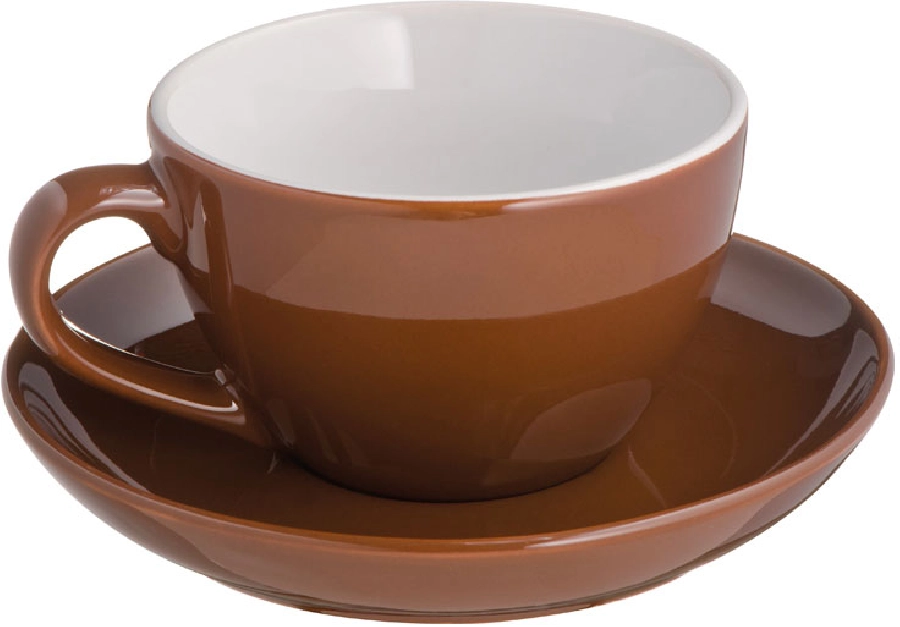 Filiżanka ceramiczna do cappuccino 220 ml GM-83440-01 brązowy