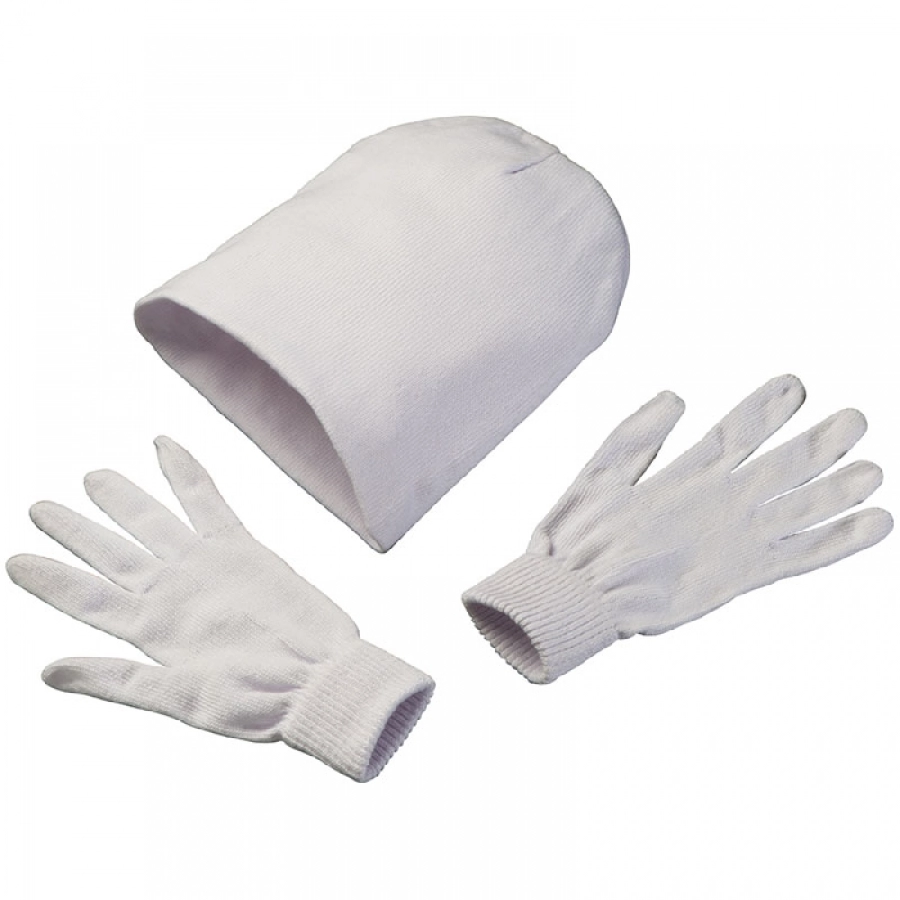 Czapka z rękawiczkami GM-73536-06 biały