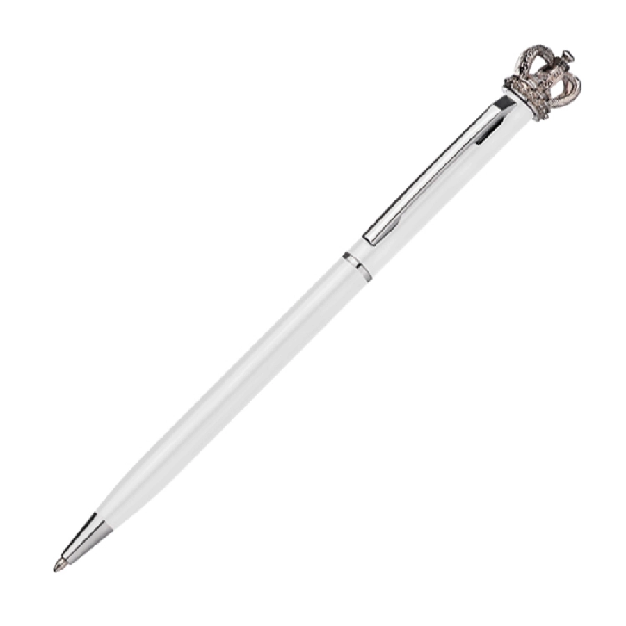 Długopis metalowy z koroną GM-10488-06 biały