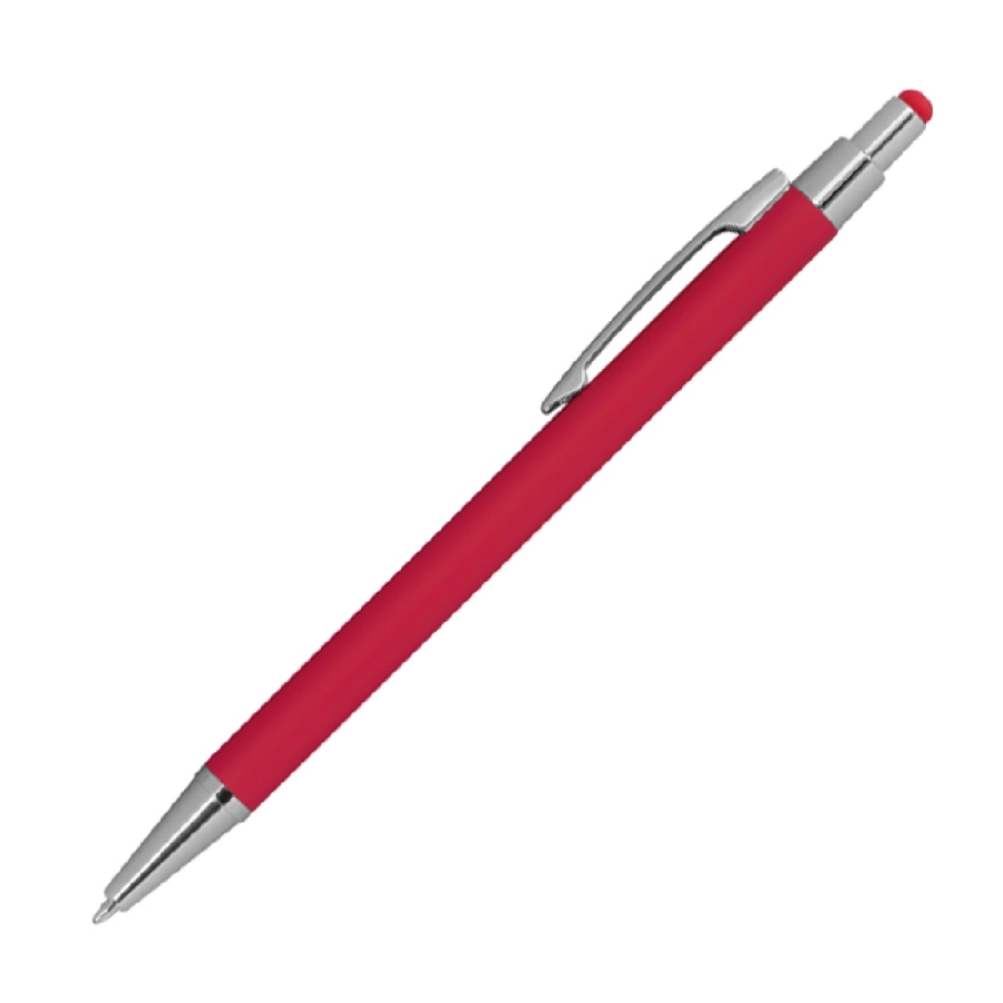 Długopis metalowy, gumowany GM-10964-05 czerwony