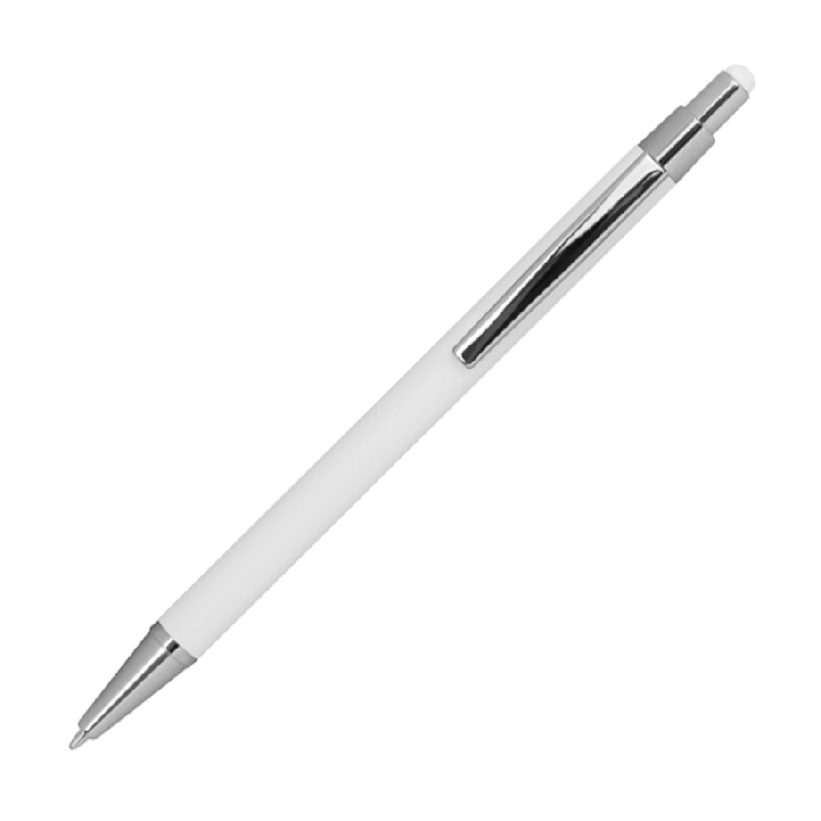 Długopis metalowy, gumowany GM-10964-06 biały