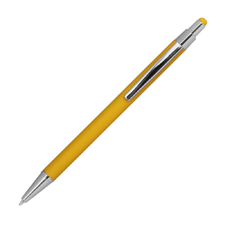 Długopis metalowy, gumowany GM-10964-08 żółty
