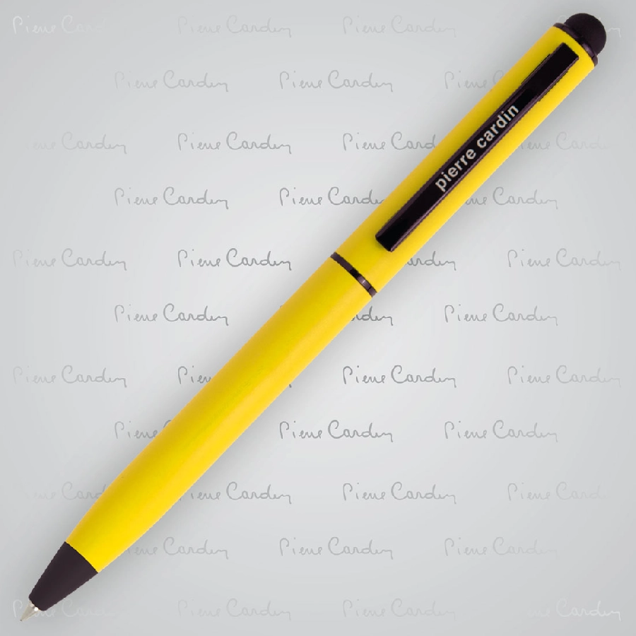 Długopis metalowy touch pen, soft touch CELEBRATION Pierre Cardin GM-B010170-08 żółty