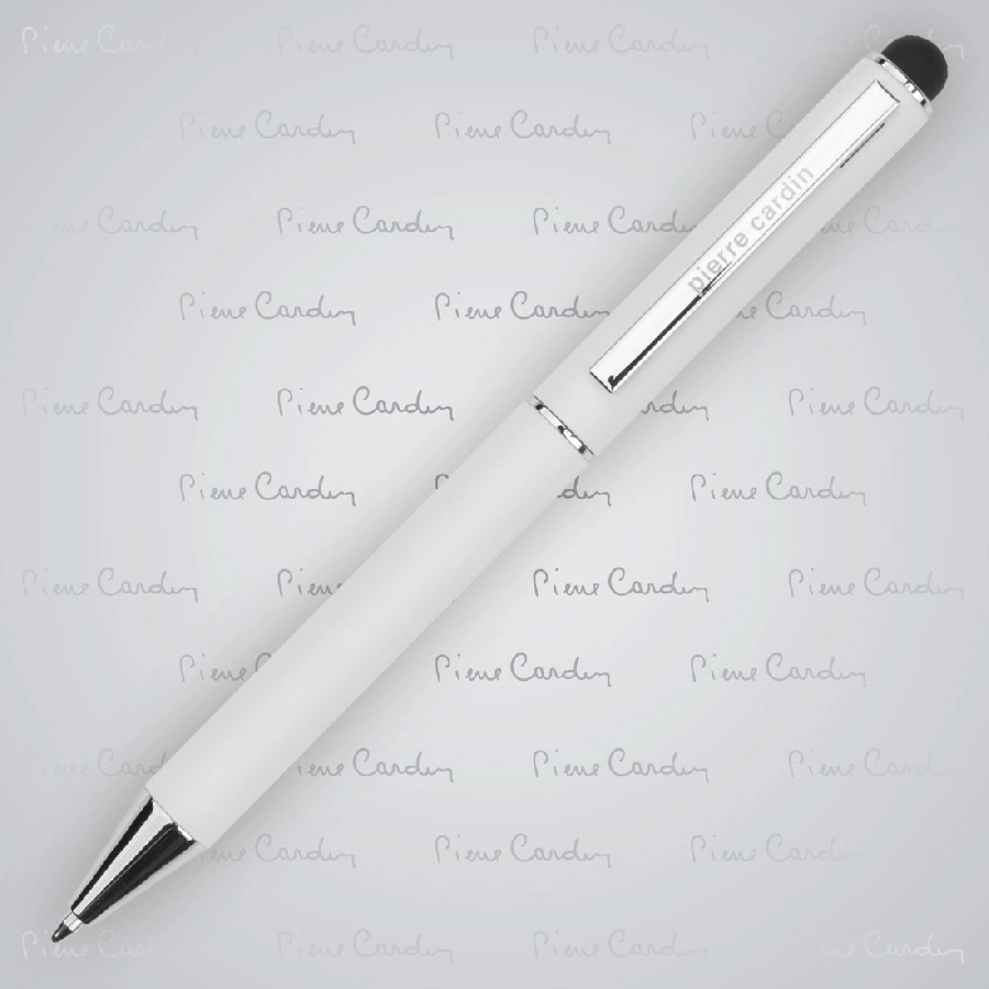 Długopis metalowy touch pen, soft touch CLAUDIE Pierre Cardin GM-B010200-06 biały
