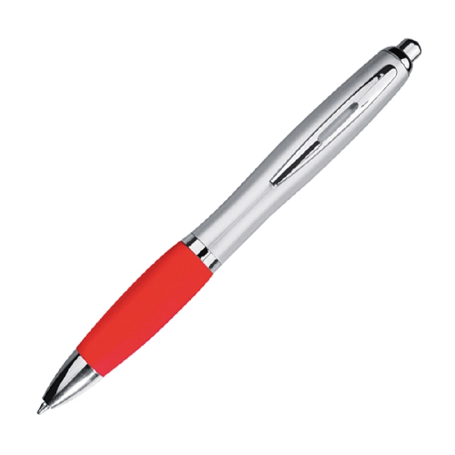 Długopis plastikowy, gumowany GM-11681-05 czerwony