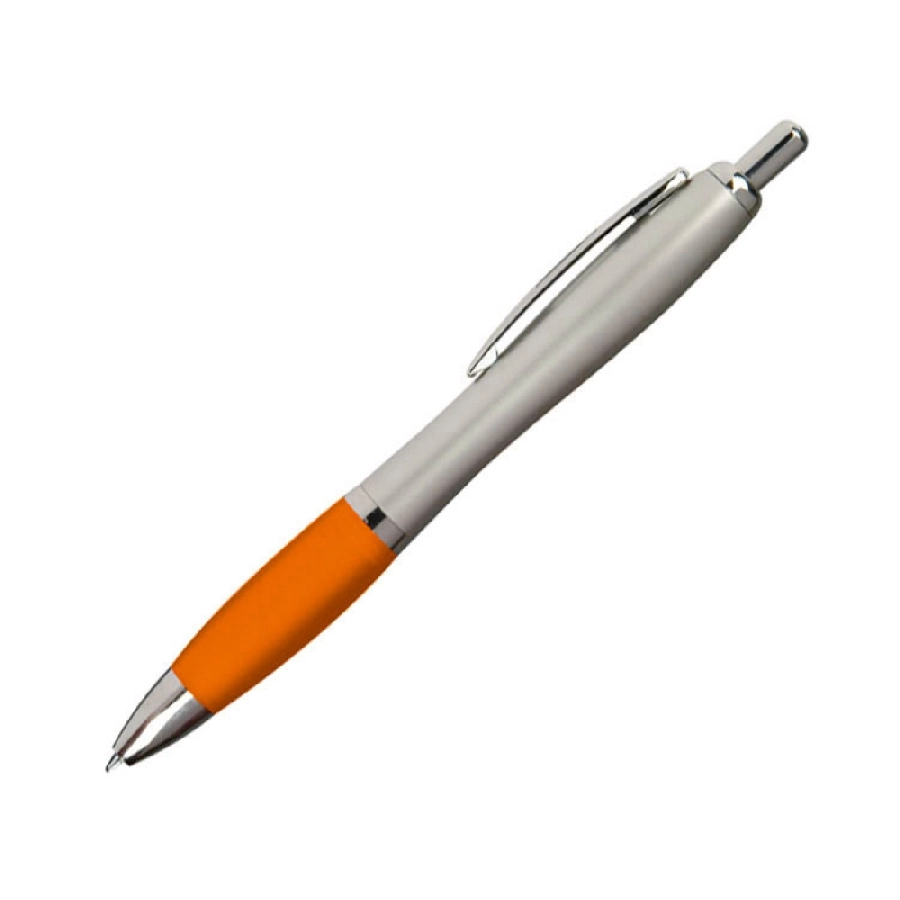 Długopis plastikowy, gumowany GM-11681-10 pomarańczowy