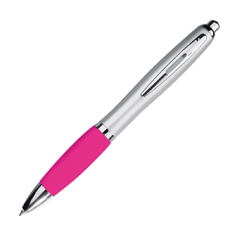 Długopis plastikowy, gumowany GM-11681-11 różowy