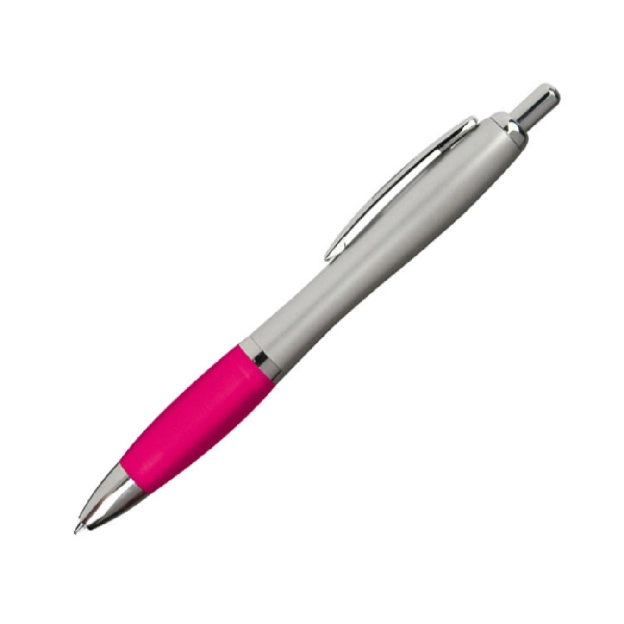 Długopis plastikowy, gumowany GM-11681-11 różowy