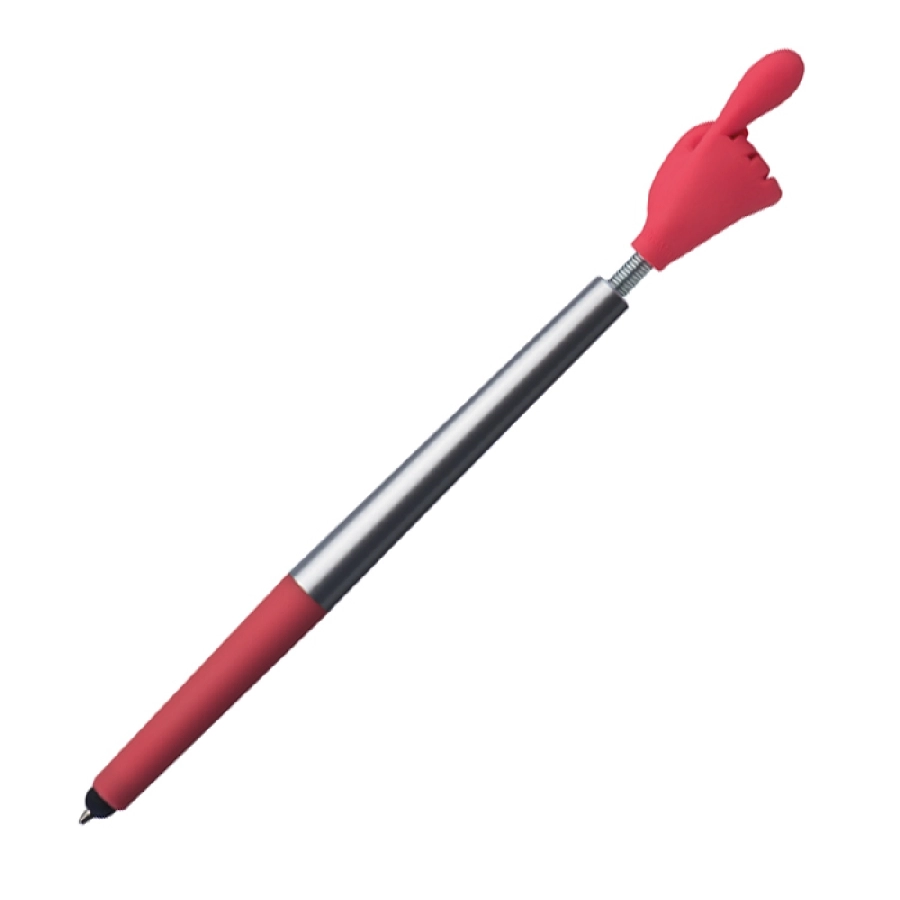 Długopis plastikowy CrisMa Smile Hand GM-13415-05 czerwony