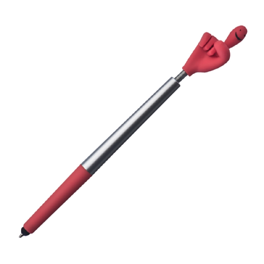 Długopis plastikowy CrisMa Smile Hand GM-13415-05 czerwony